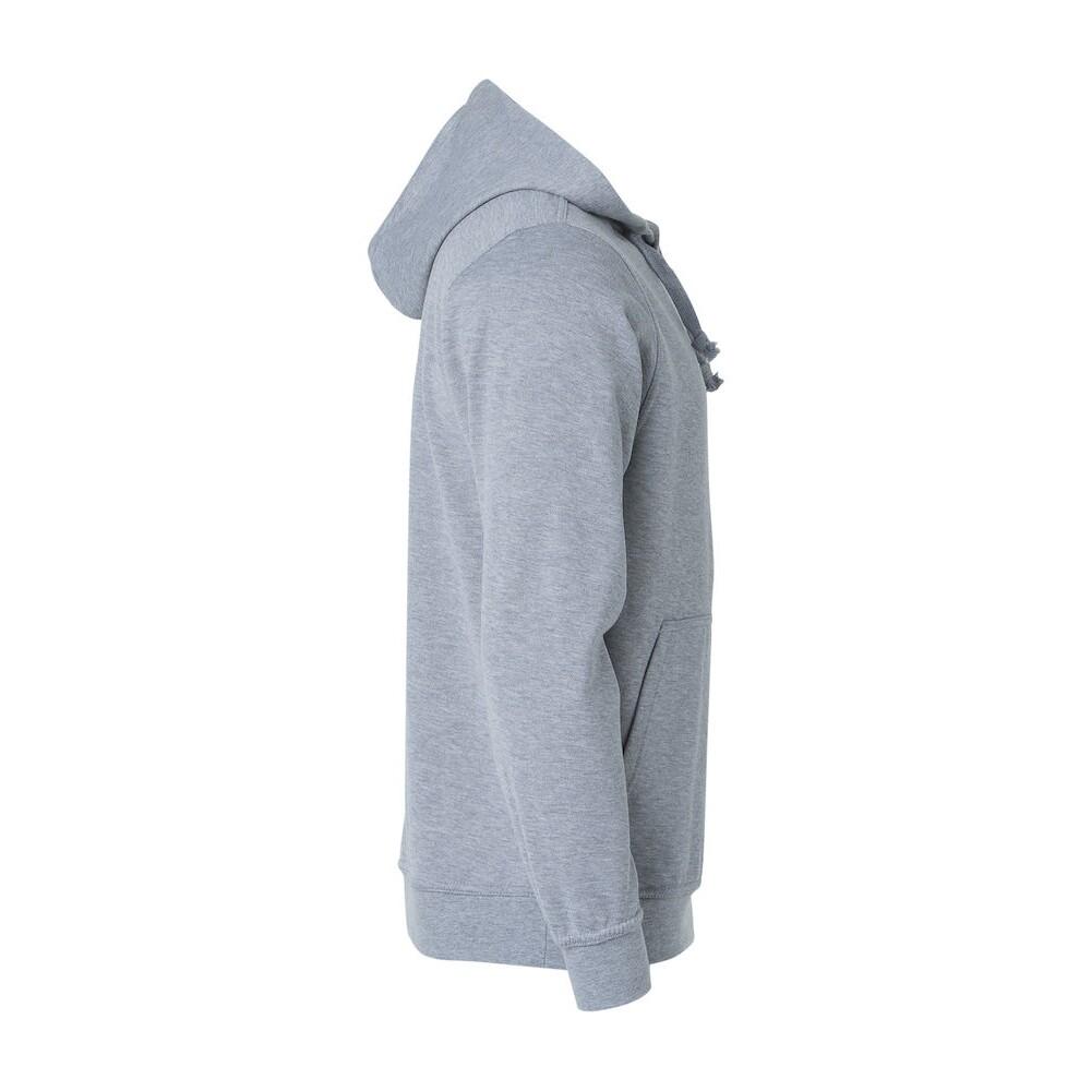 "Basic" Kapuzenpullover für Kinder Grau meliert 4/4