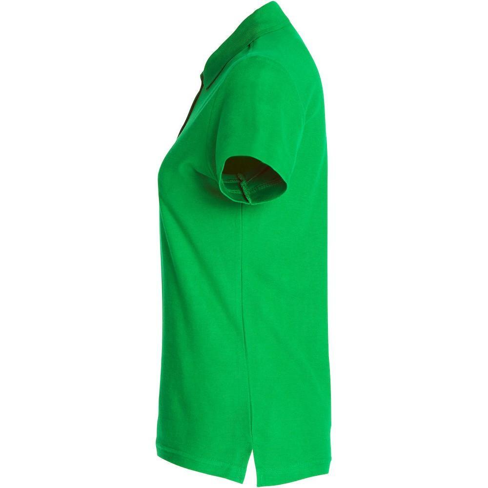 Maglietta Polo Semplice Donna Clique Basic Verde Mela 3/4