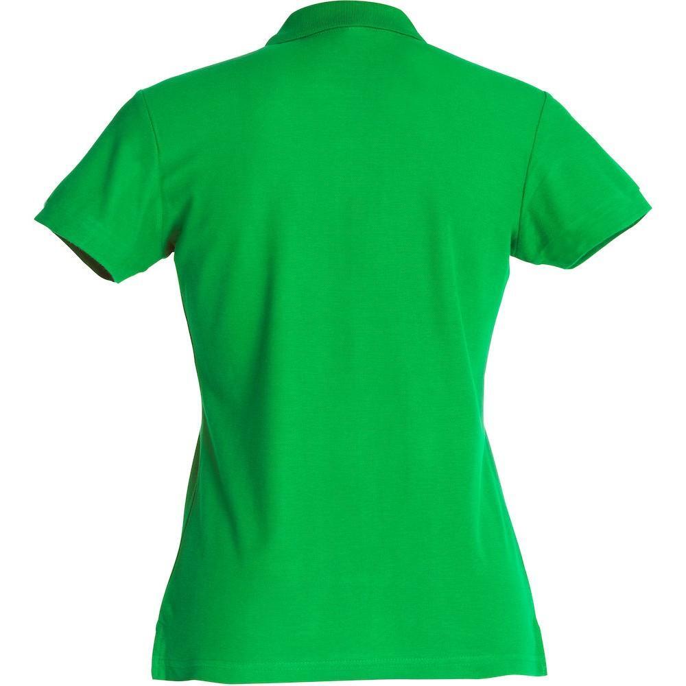 Maglietta Polo Semplice Donna Clique Basic Verde Mela 2/4
