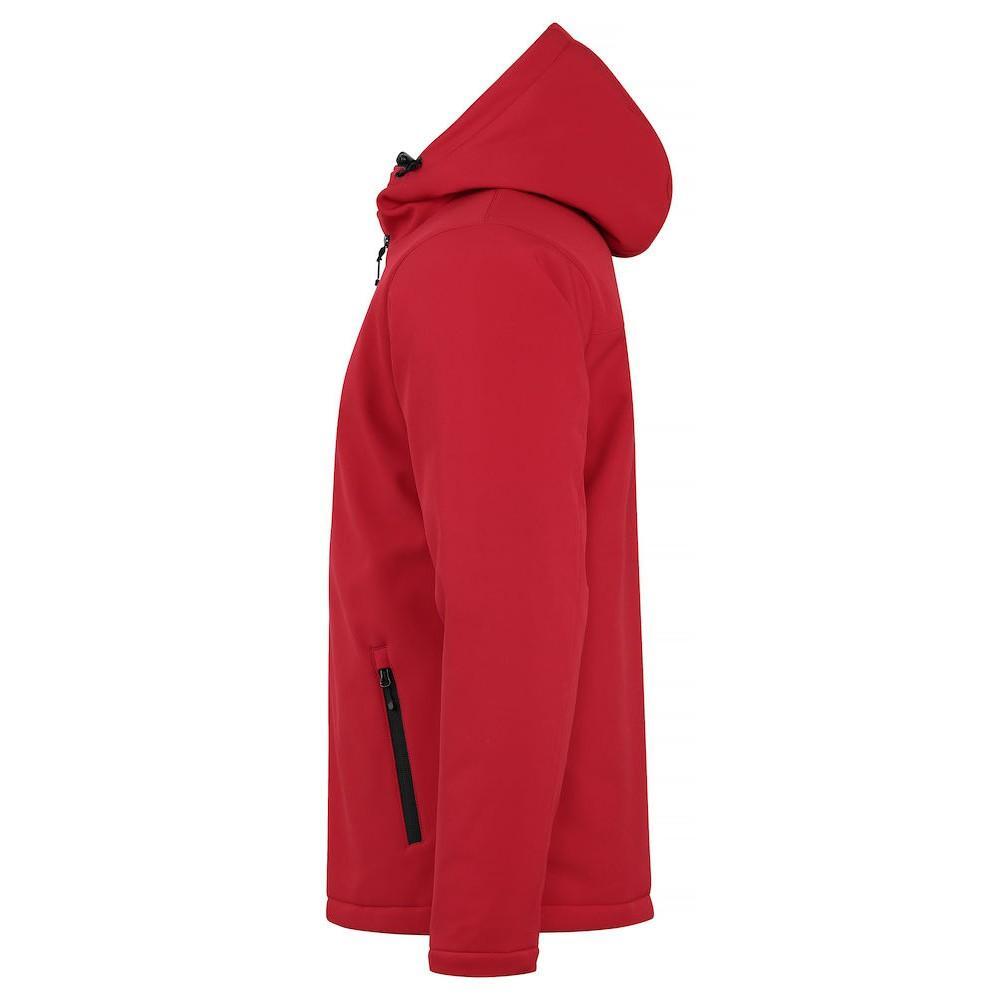 Mens Padded Soft Shell Jacket (Red) 3/6
