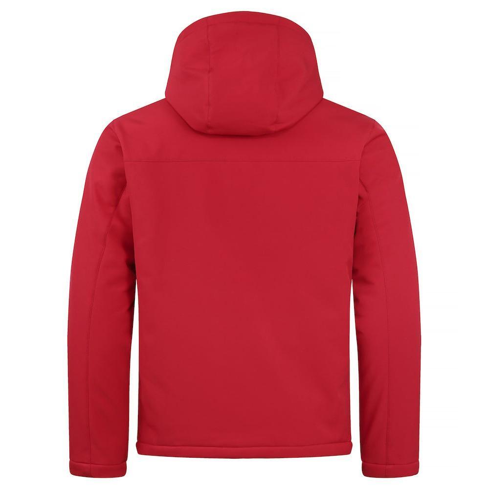 Mens Padded Soft Shell Jacket (Red) 2/6