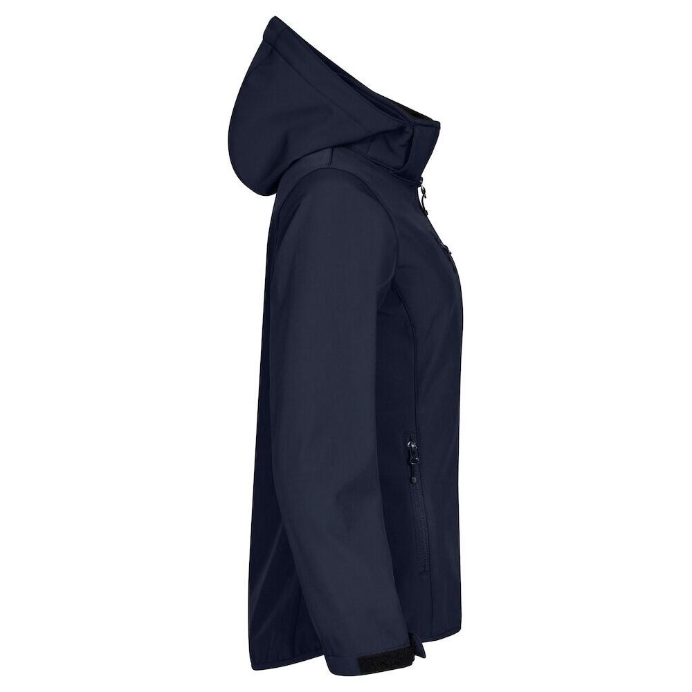 Womens/Ladies Classic Soft Shell Jacket (Dark Navy) 3/4