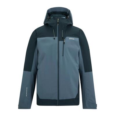 Heren highton iv stretch waterdichte jas (hout bruin/zwart)