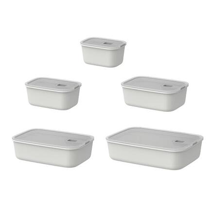 Mepal EasyClip Frischhaltdosen set 5 teilig - Nordic white