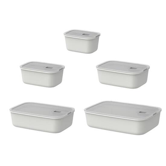 Mepal EasyClip Frischhaltdosen set 5 teilig - Nordic white