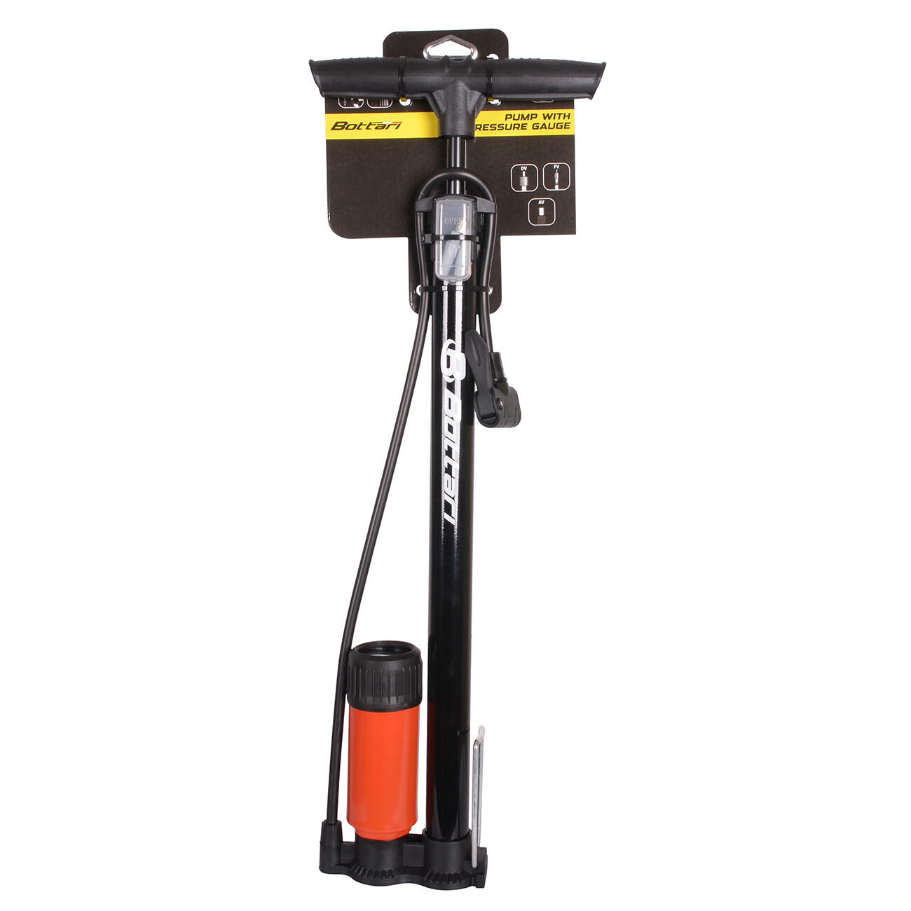 Pompka rowerowa warsztatowa z manometrem T-POWER 4/7