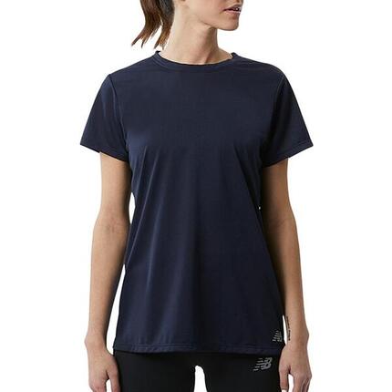 New Balance Core Runs Damen T-Shirt Schwarz