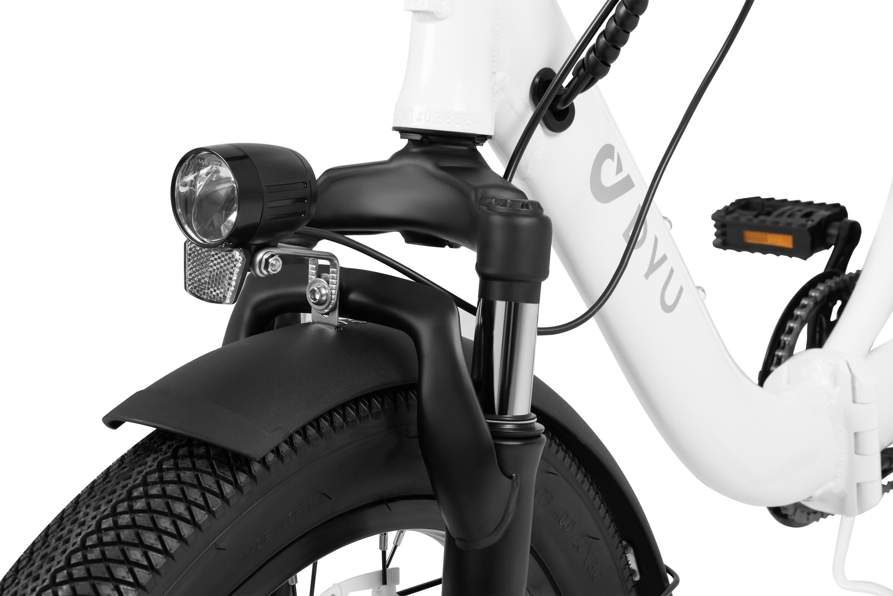 Bicicleta Elétrica DYU C9 para Adultos, Pneus Largos, Travões Hidráulicos, Bater 6/7