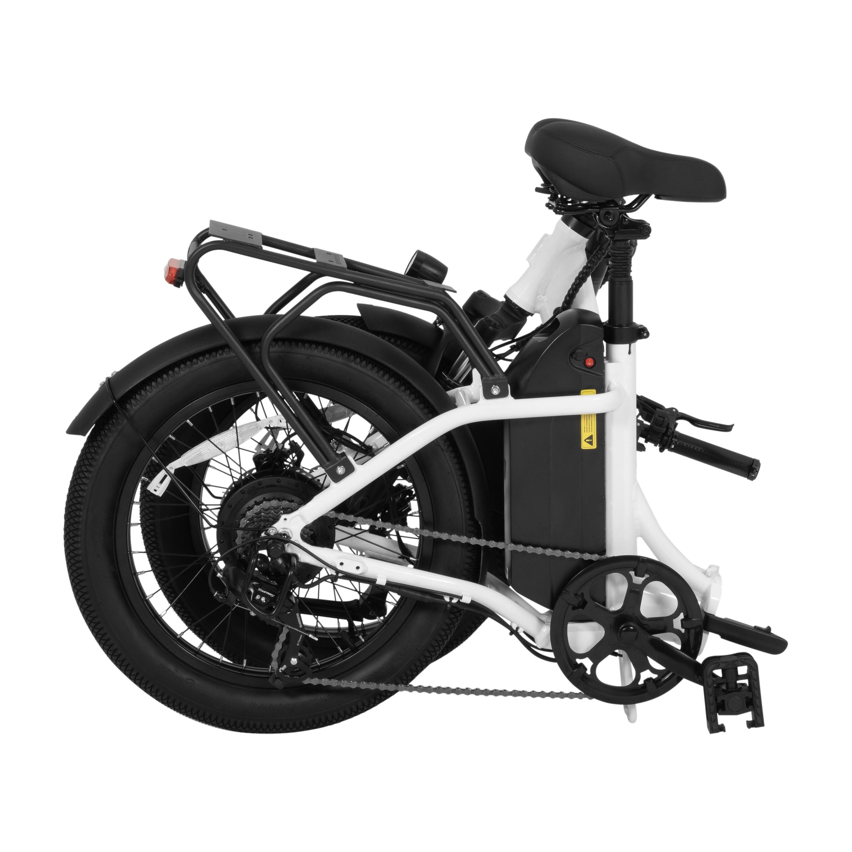 Bicicleta Elétrica DYU C9 para Adultos, Pneus Largos, Travões Hidráulicos, Bater 5/7