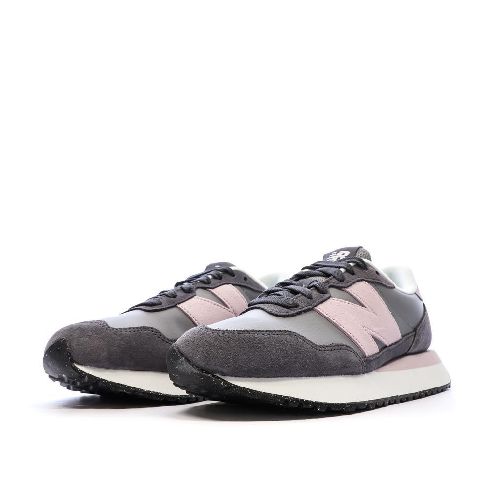 Baskets Grises/Roses Femme New Balance 237 6/7