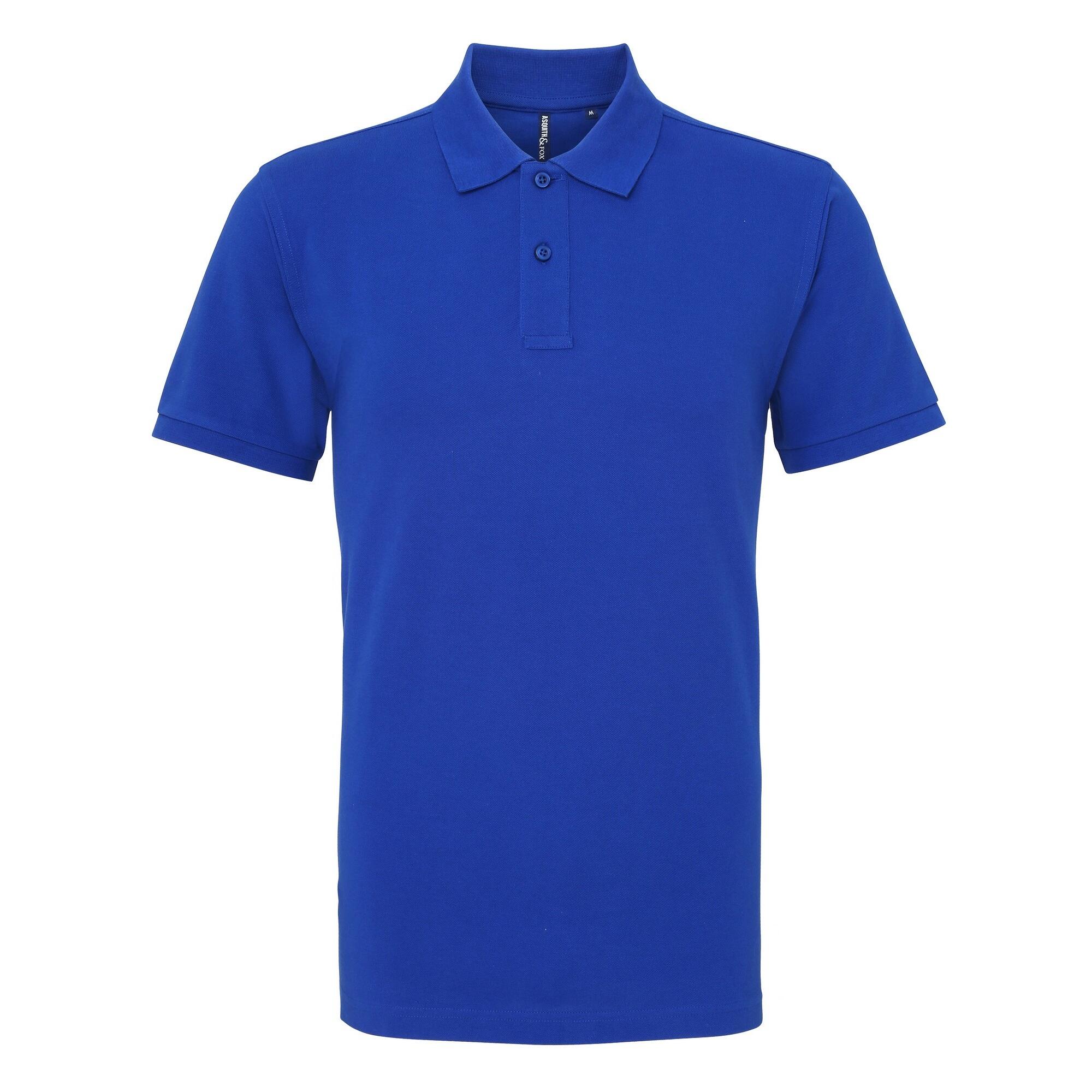 Polo Uni Manches Courtes Homme (Bleu Roi) 2/5
