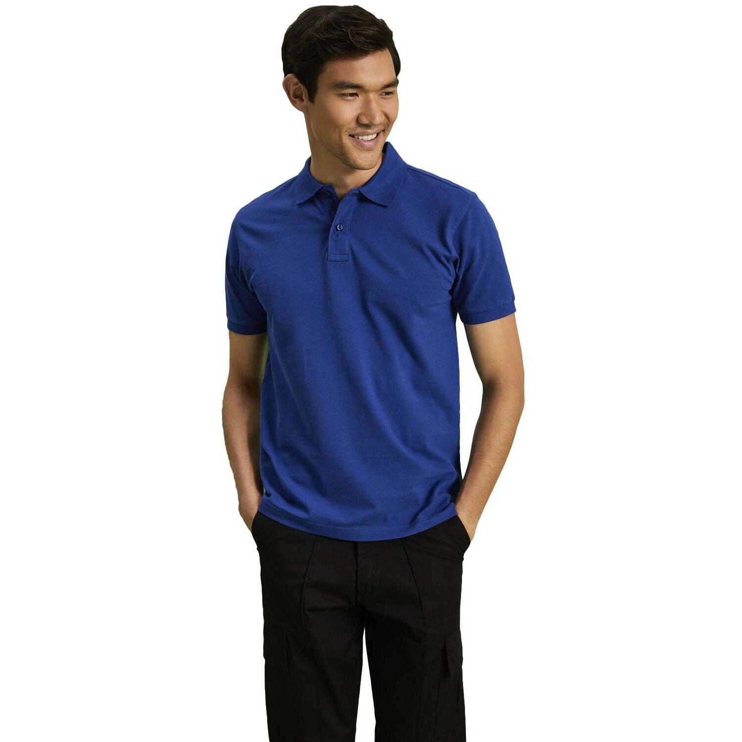 Polo Uni Manches Courtes Homme (Bleu Roi) 4/5