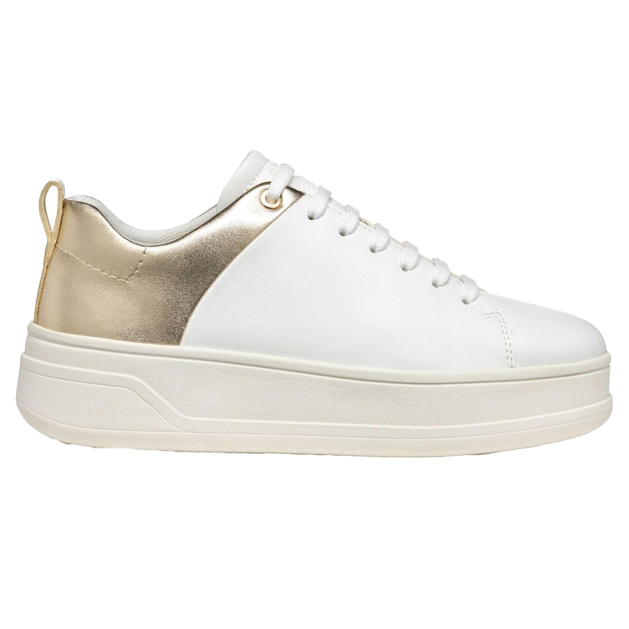 Baskets D SPHERICA ECUB Femme (Blanc / Doré Clair) 3/4