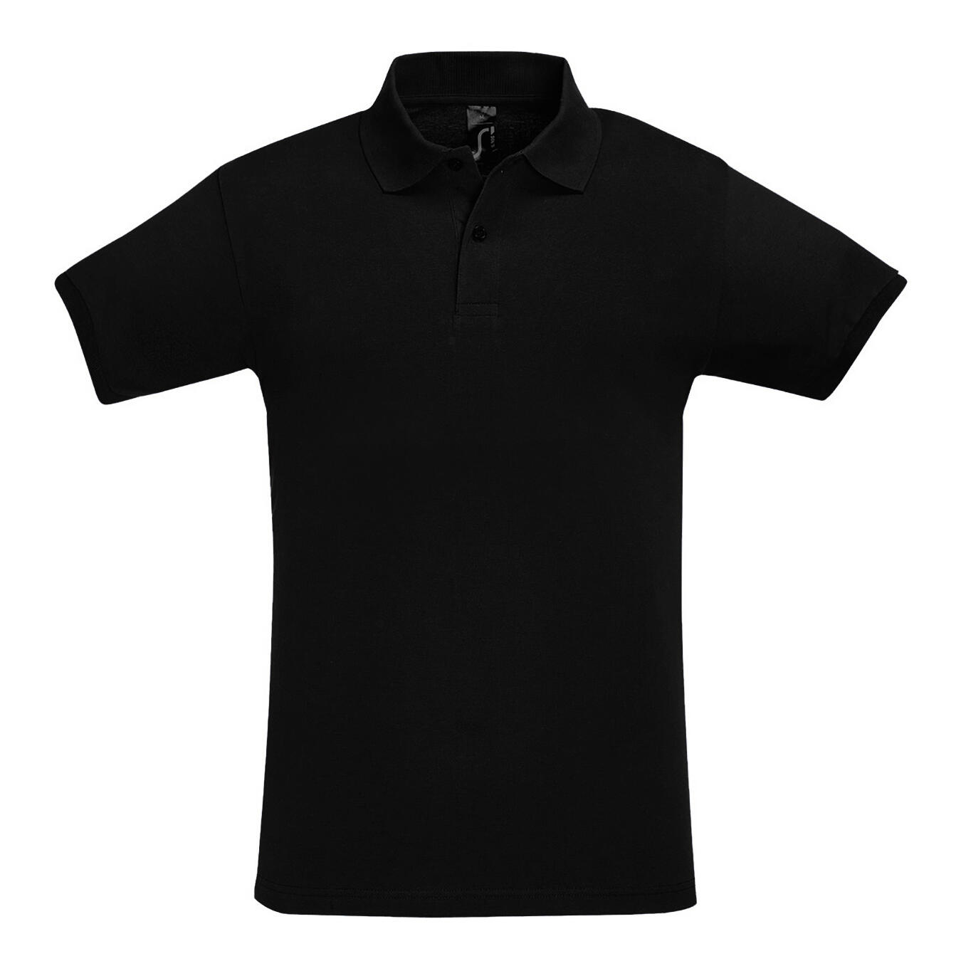 SOL'S Mens Perfect Pique Short Sleeve Polo Shirt (Black)
