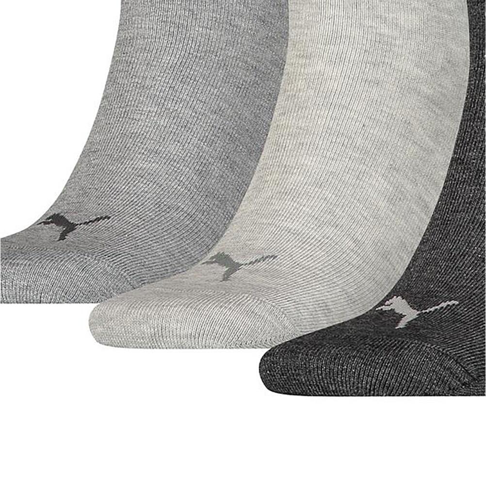 Unisex Adult Quarter Training Ankle Socks (Pack of 3) (Black/Red/Grey) 3/3