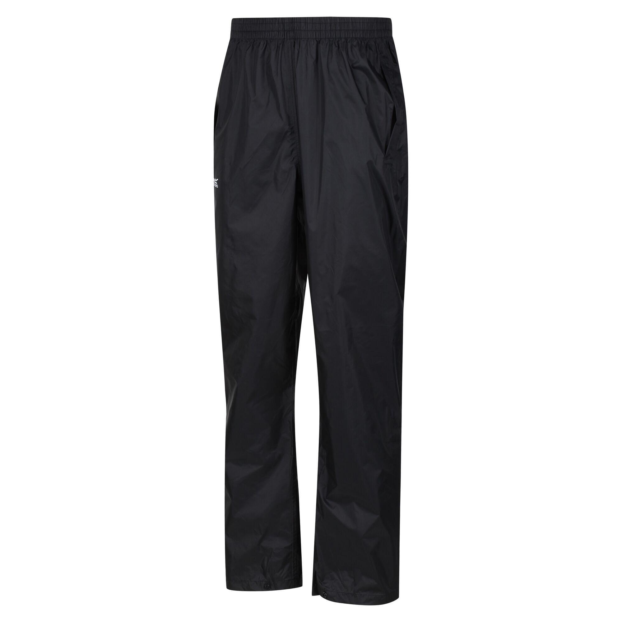 Great Outdoors Mens Classic Pack It Waterproof Overtrousers (Black) 3/5