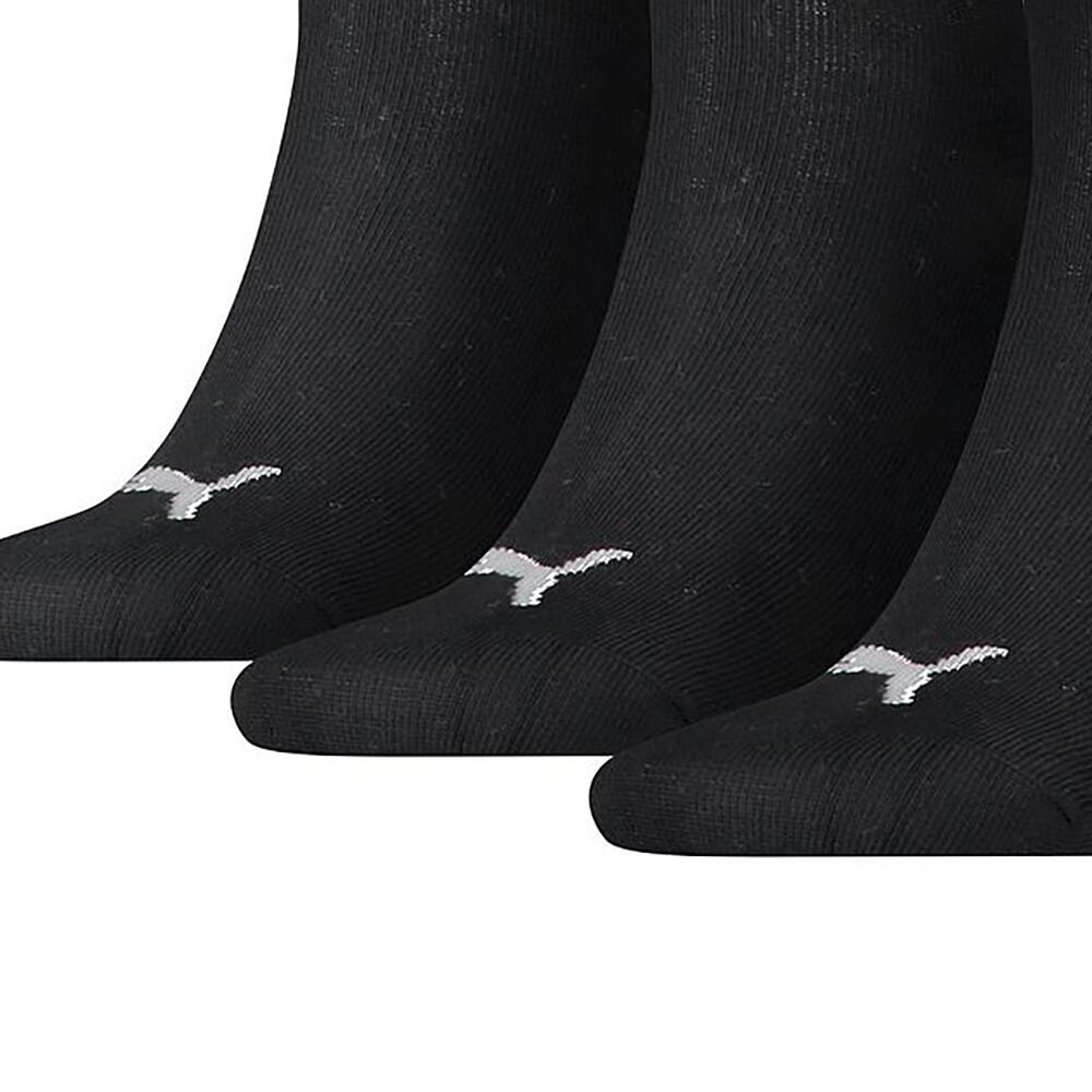 Unisex Adult Quarter Training Ankle Socks (Pack of 3) (Black) 2/3