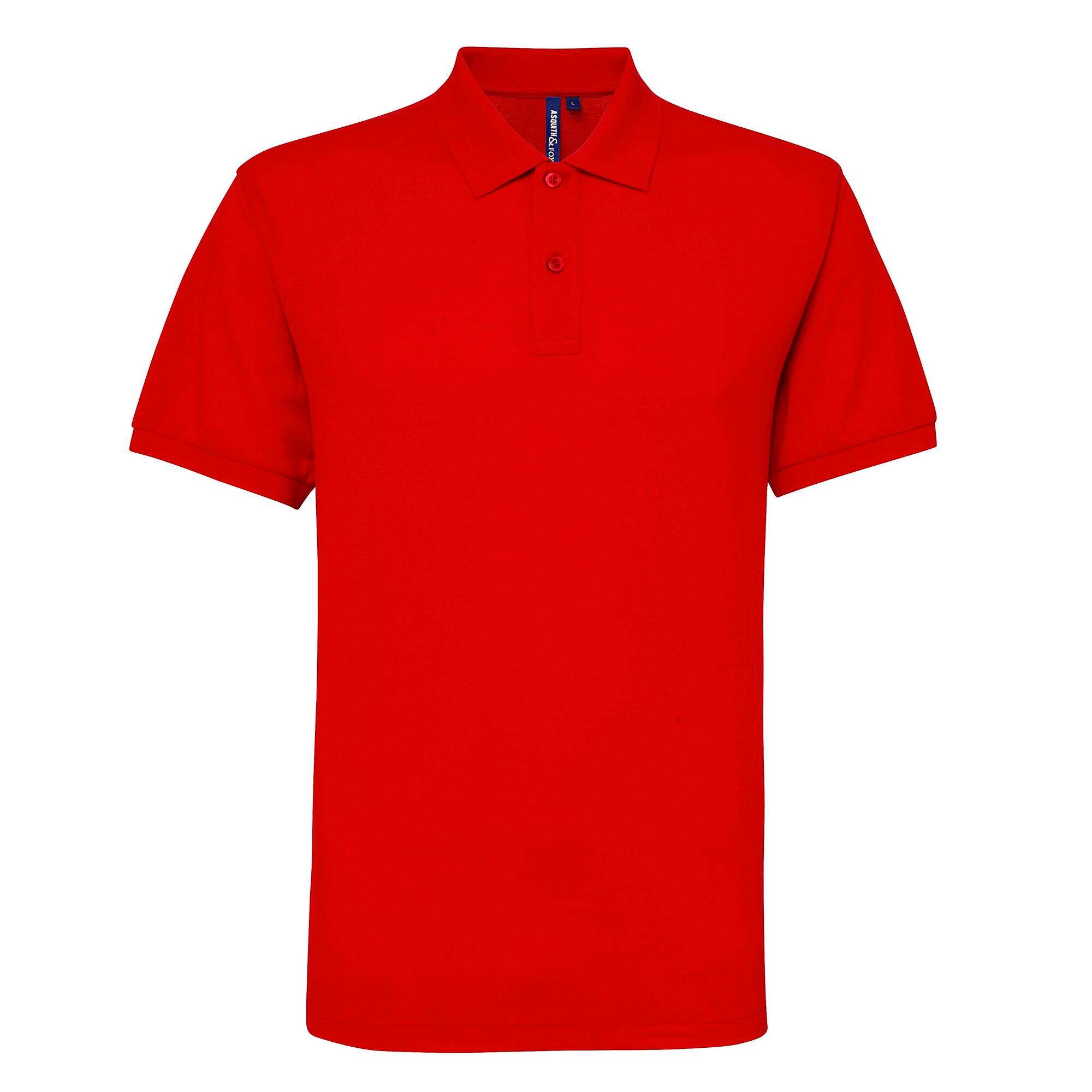 Polo A Manica Corta Uomo Asquith & Fox Rosso 2/3