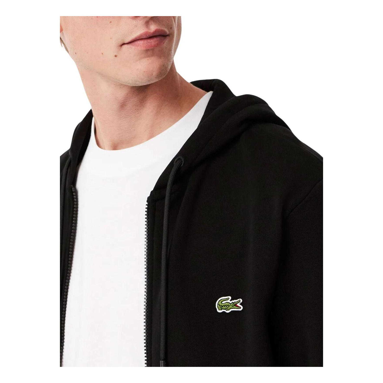 Geborduurde Logo Hoodie Heren (Zwart) 3/4