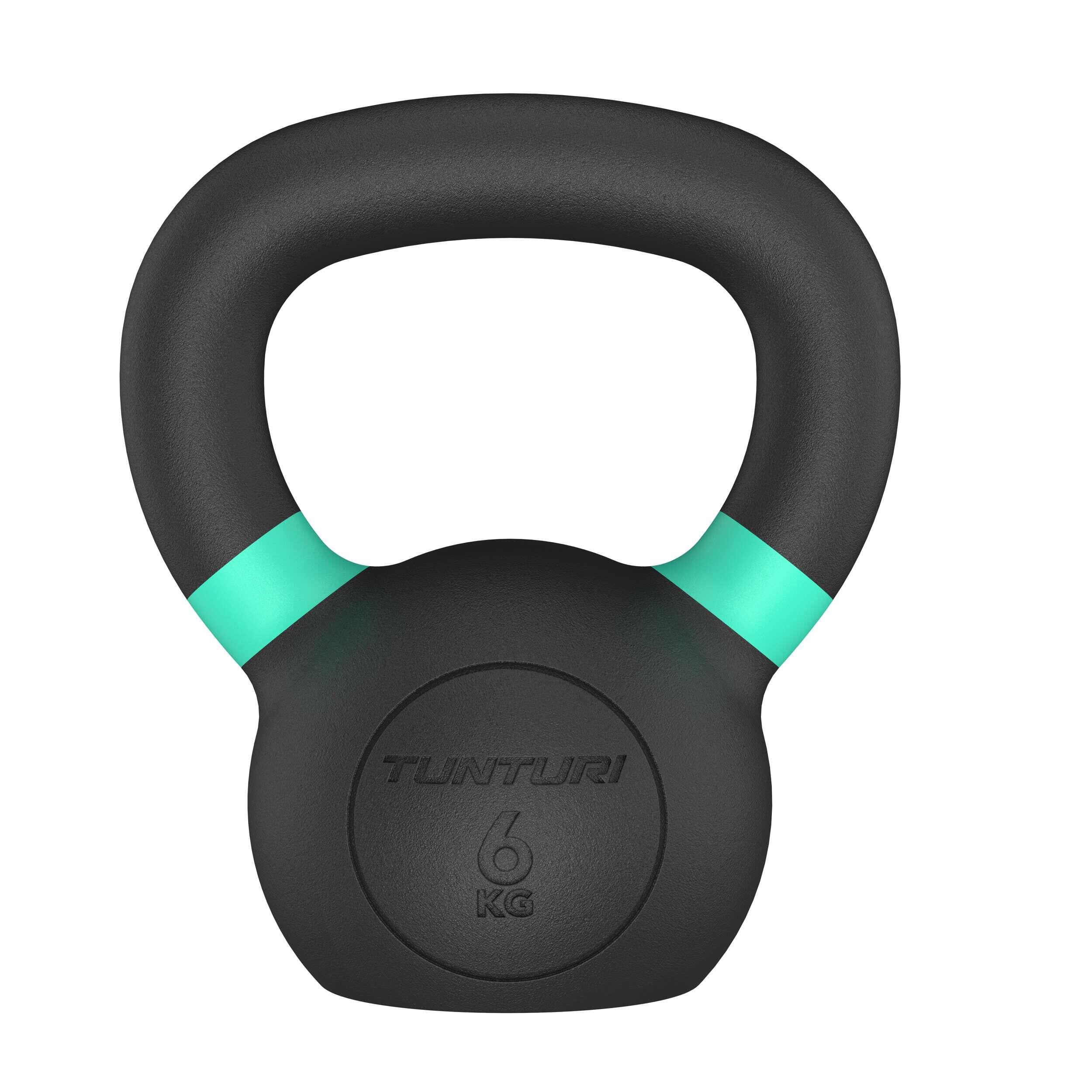 Platinum gietijzeren kettlebell set 6-10kg incl. gratis fitness app 6/7