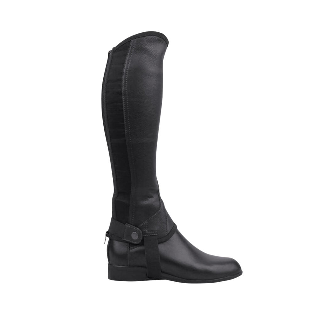 Childrens/Kids Equileather Half Chaps (Black) 1/3
