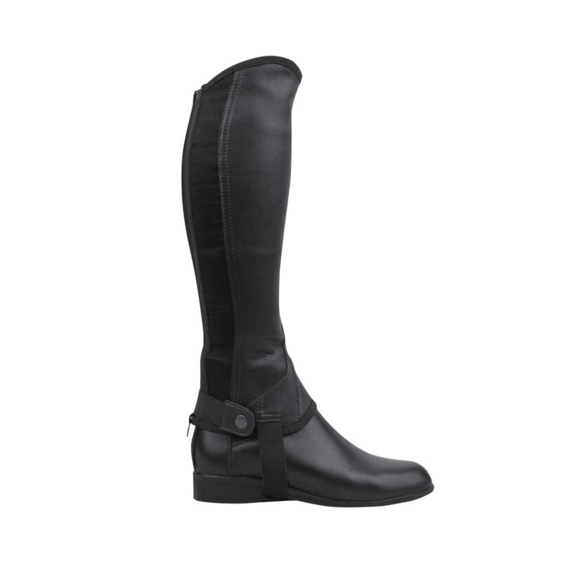 Childrens/Kids Equileather Half Chaps (Black)
