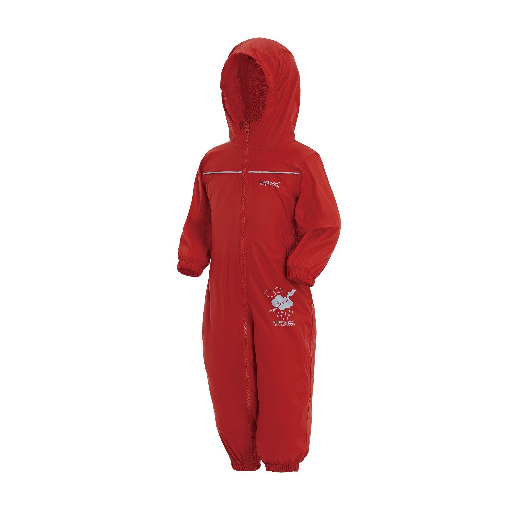 Great Outdoors Childrens Toddlers Puddle IV Waterproof Rainsuit (Pepper) 4/5