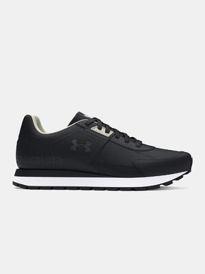 Heren trainingsschoenen under armour essential runner zwart/wit/zwart