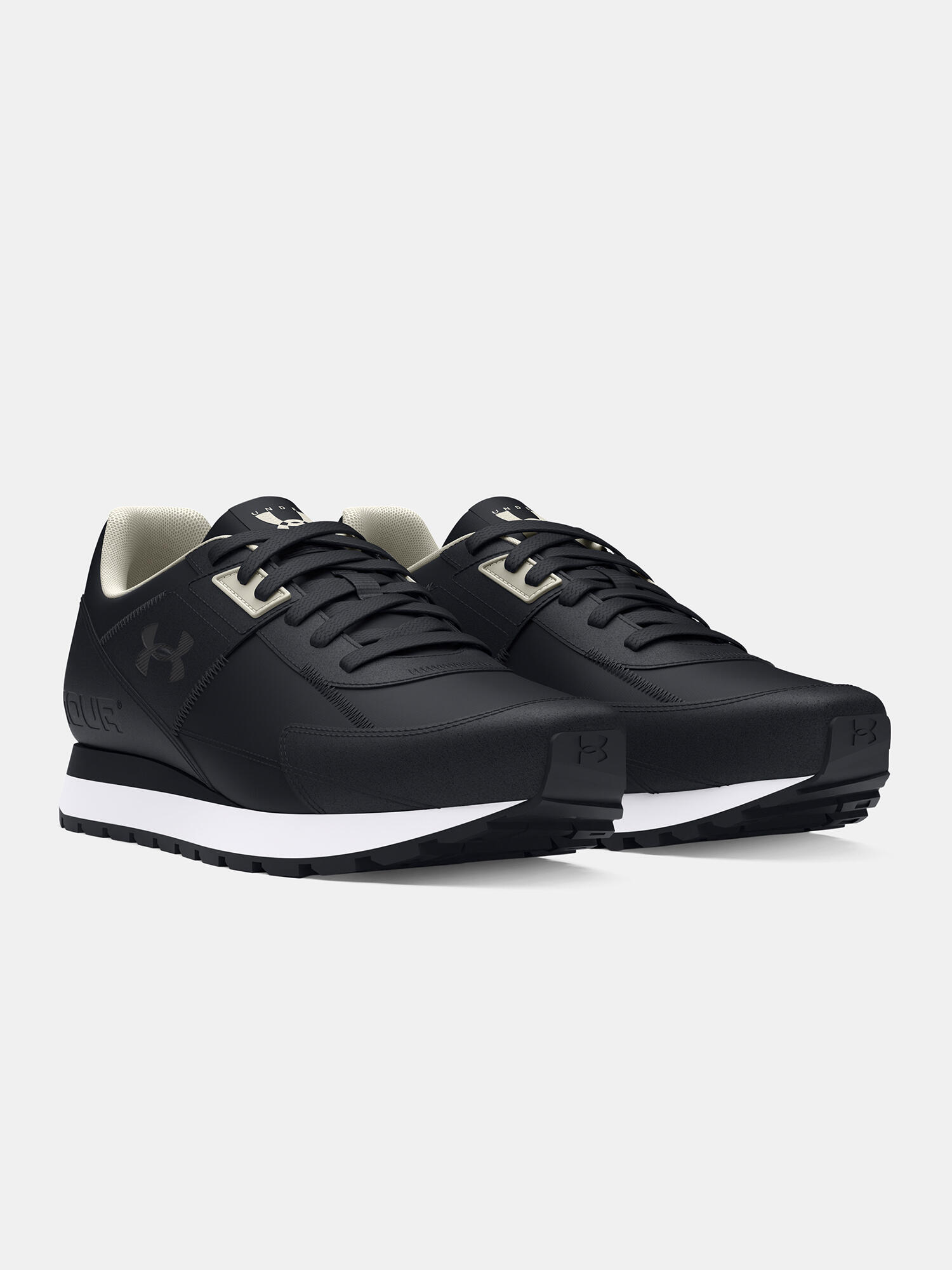 Heren trainingsschoenen Under Armour Essential Runner zwart/wit/zwart 3/7