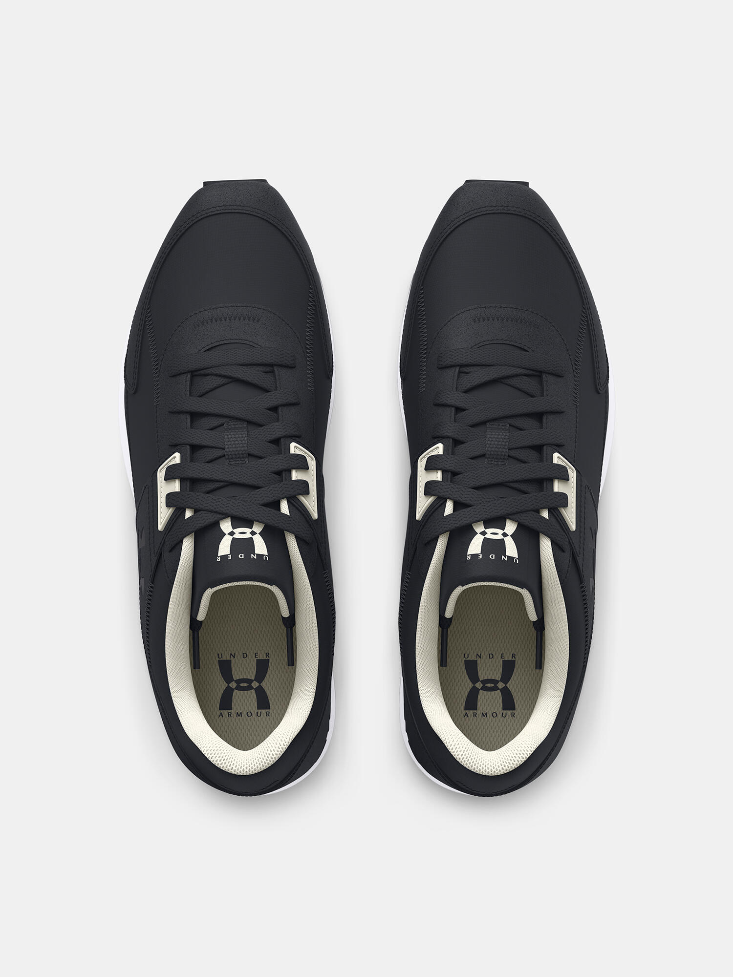Heren trainingsschoenen Under Armour Essential Runner zwart/wit/zwart 5/7