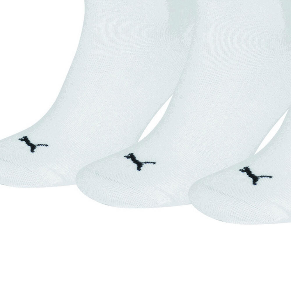 Trainer Socks 3 Pair Pack / Mens Socks (White) 3/3