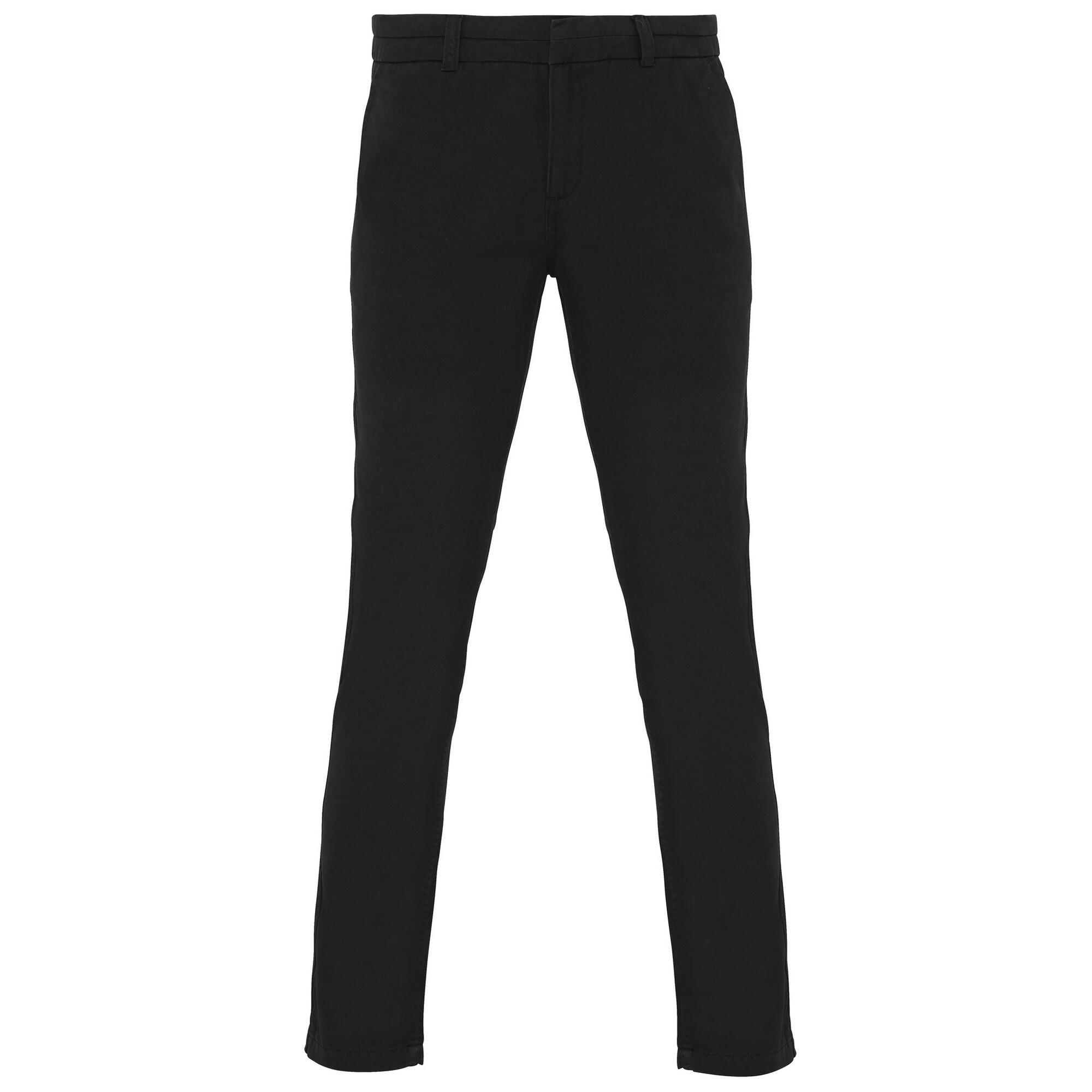 Chino Uni Style Décontracté Femme (Noir) 2/2