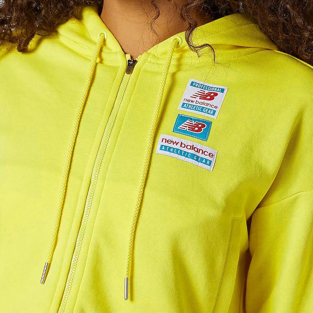 Sweat zippé Jaune Femme New Balance Essential 3/3