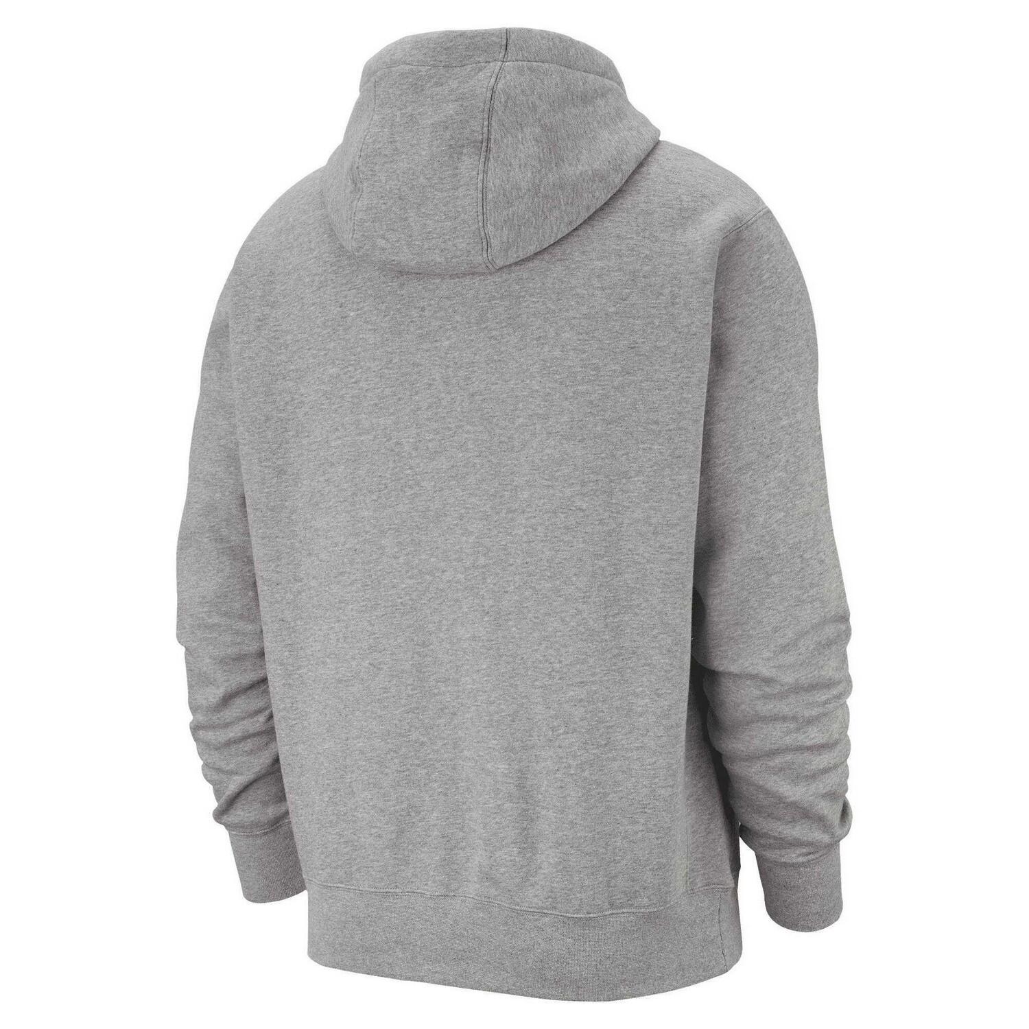 Sweat À Capuche SPORTSWEAR CLUB Adulte (Gris Foncé Chiné / Argenté Mat / Blanc) 2/7
