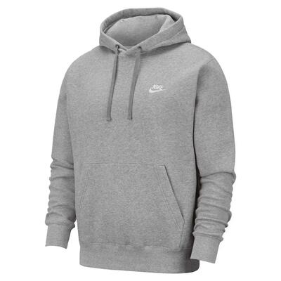 Unisex sportkleding club hoodie voor volwassenen (donkergrijze heide/gematteerd