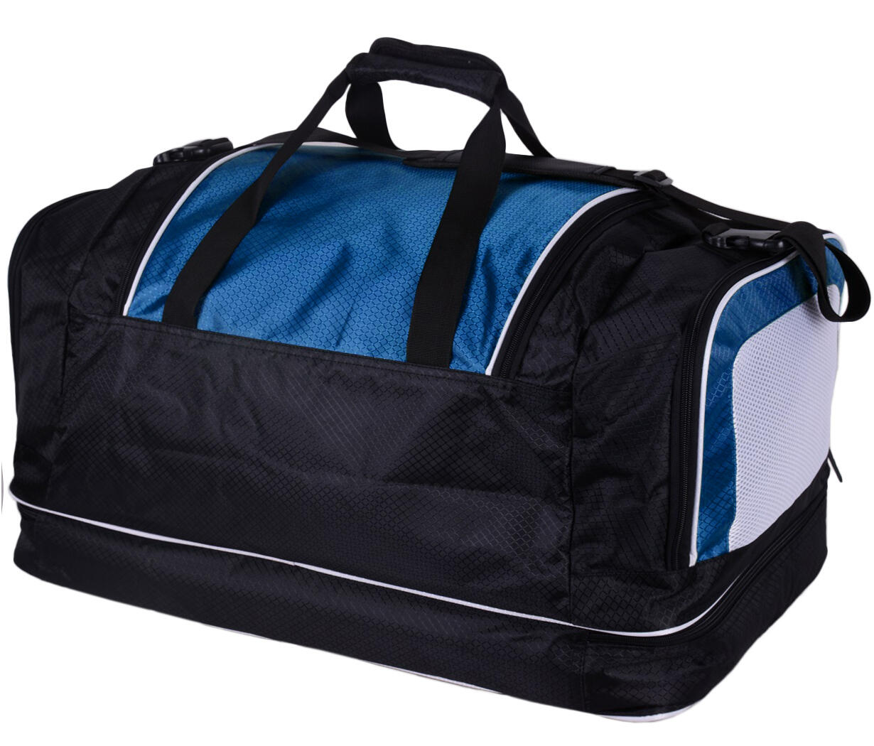 BRUBAKER Medium Base Sporttas 52L Weekendtas Zwart Blauw 2/3