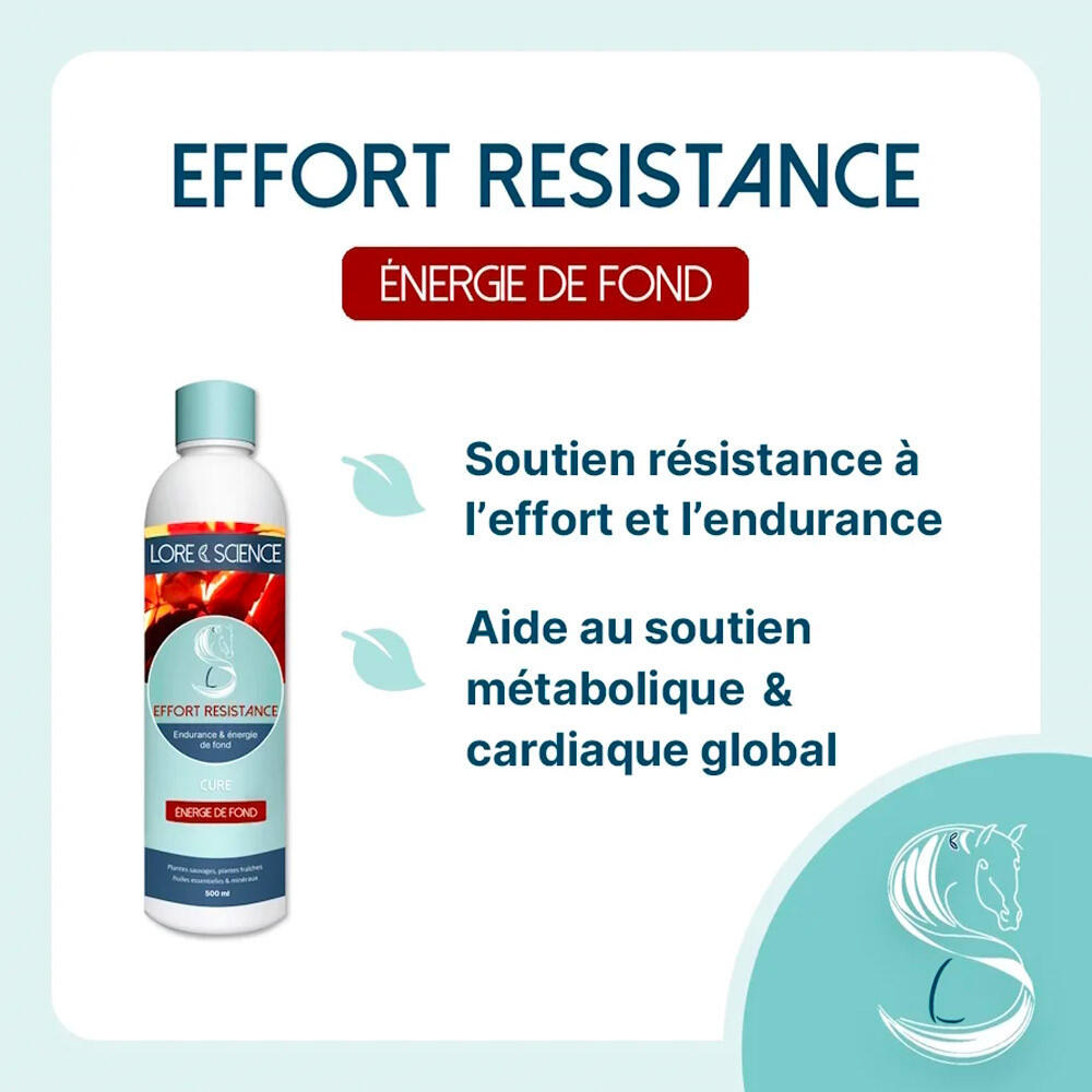 Resistance à l'effort cheval Effort Resistance Lore & Science 500mL 2/4