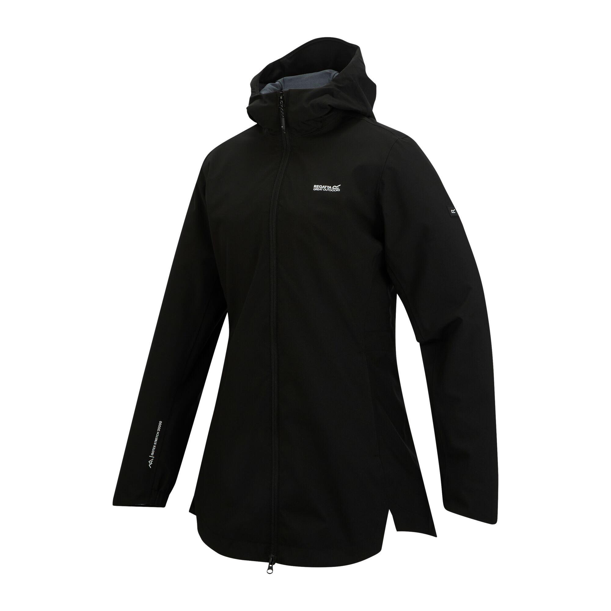 Veste Imperméable À Capuche NATALINA Femme (Noir) 3/5