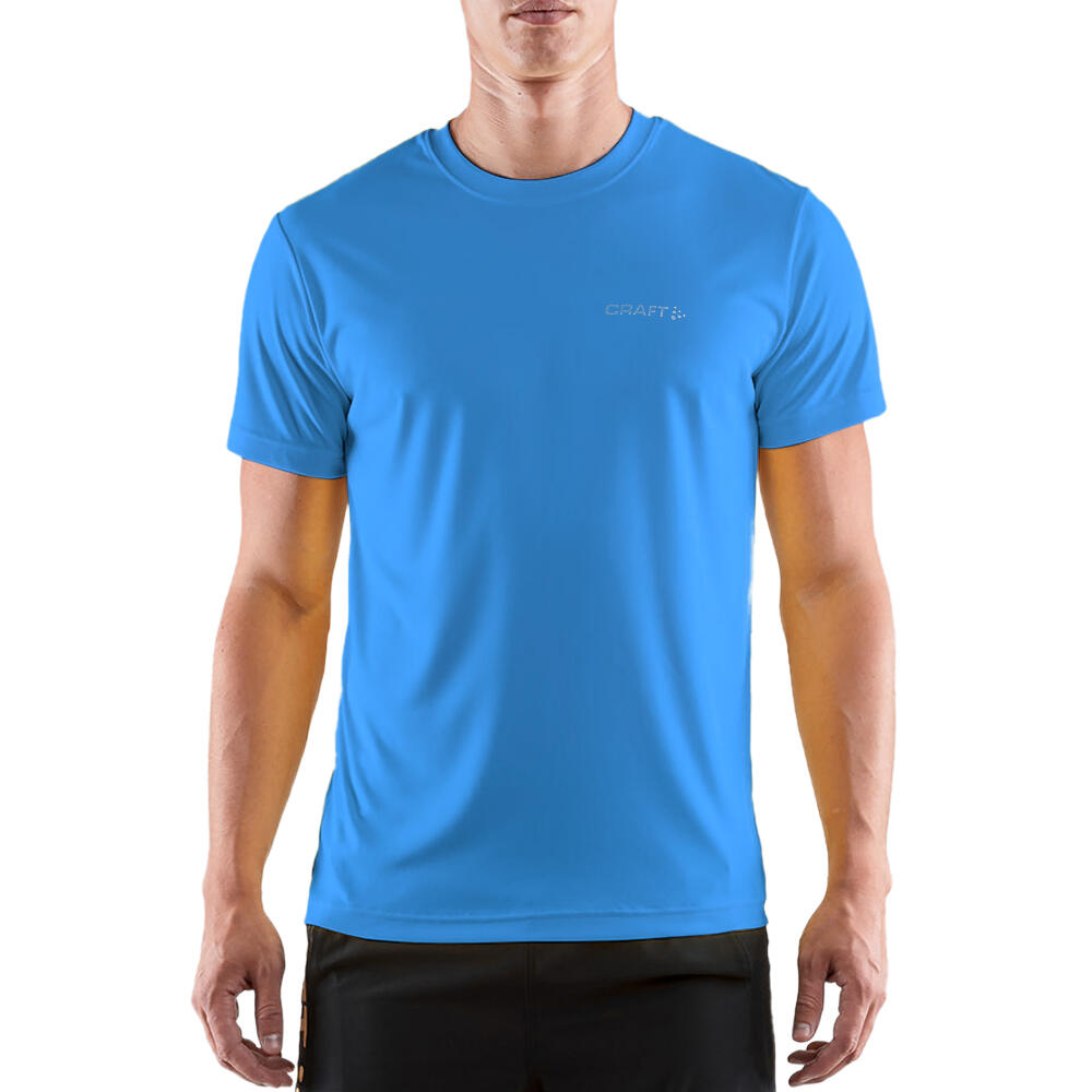 Mens Prime Lightweight Moisture Wicking Sports TShirt (Swedish Blue) 3/3