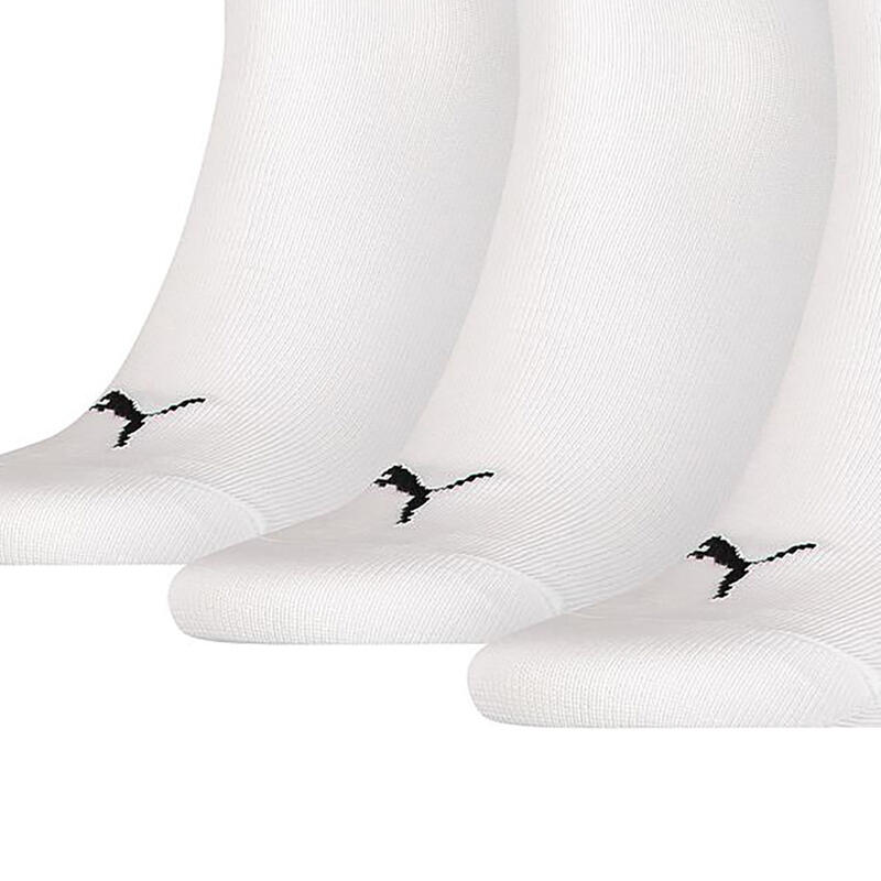 Unisex Kurzsocken für Erwachsene, 3erPack Damen und Herren Weiß