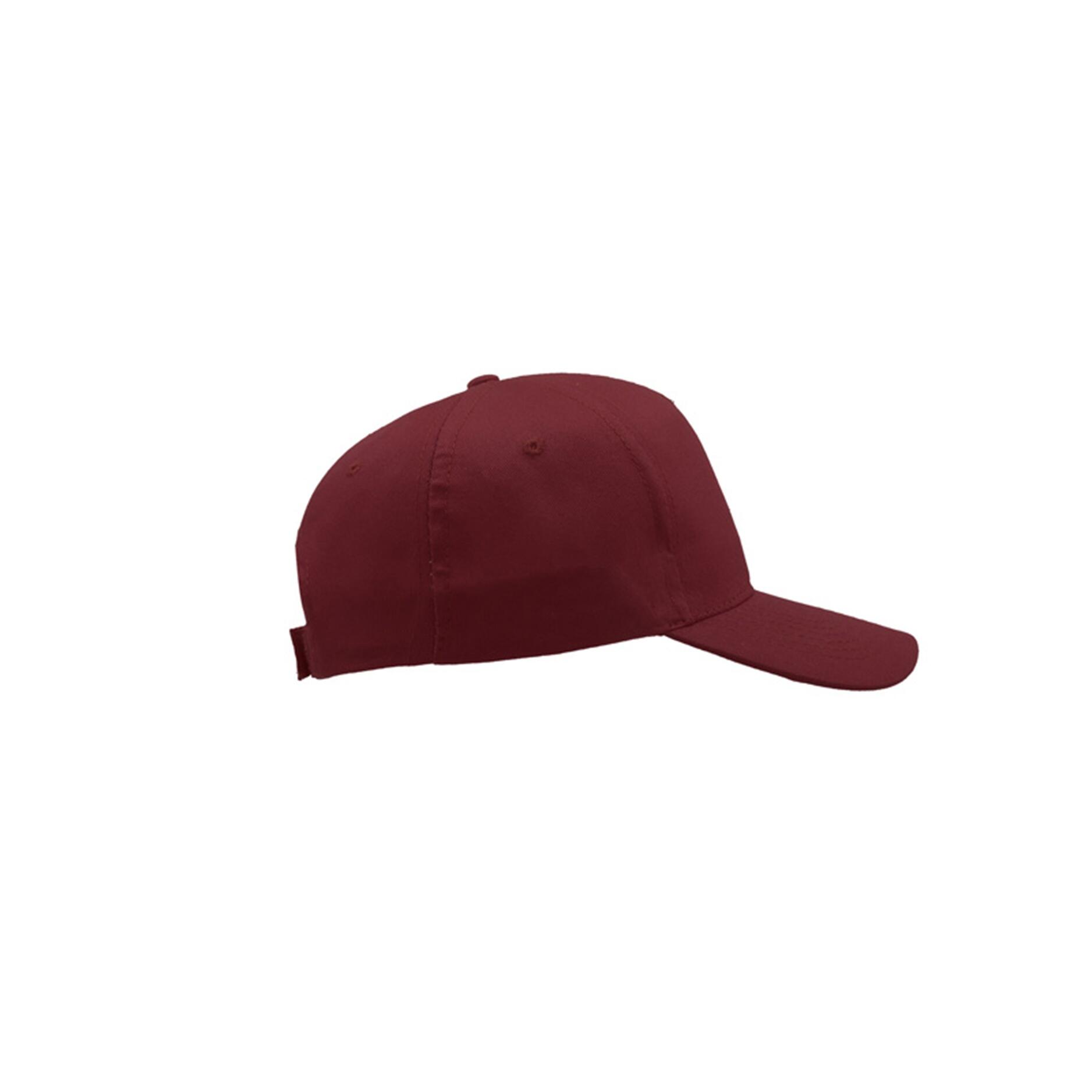 Start 5 Panel Cap (Pack of 2) (Burgundy) 3/4