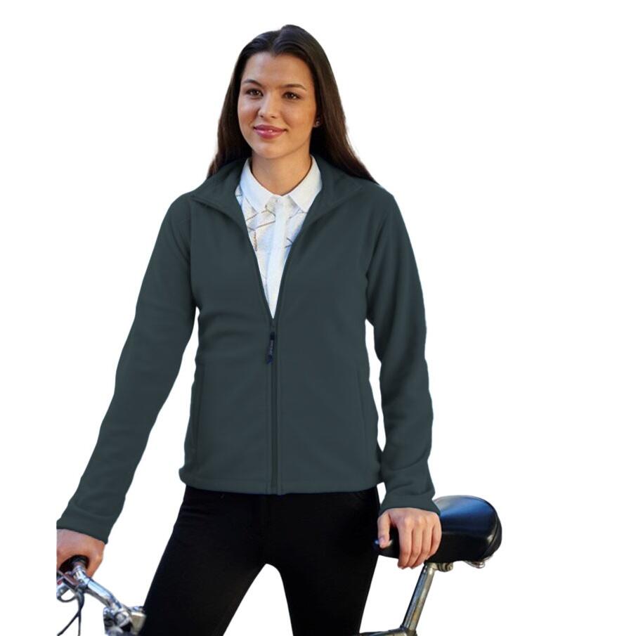 Womens/Ladies FullZip 210 Series Microfleece Jacket (Seal Grey) 3/4