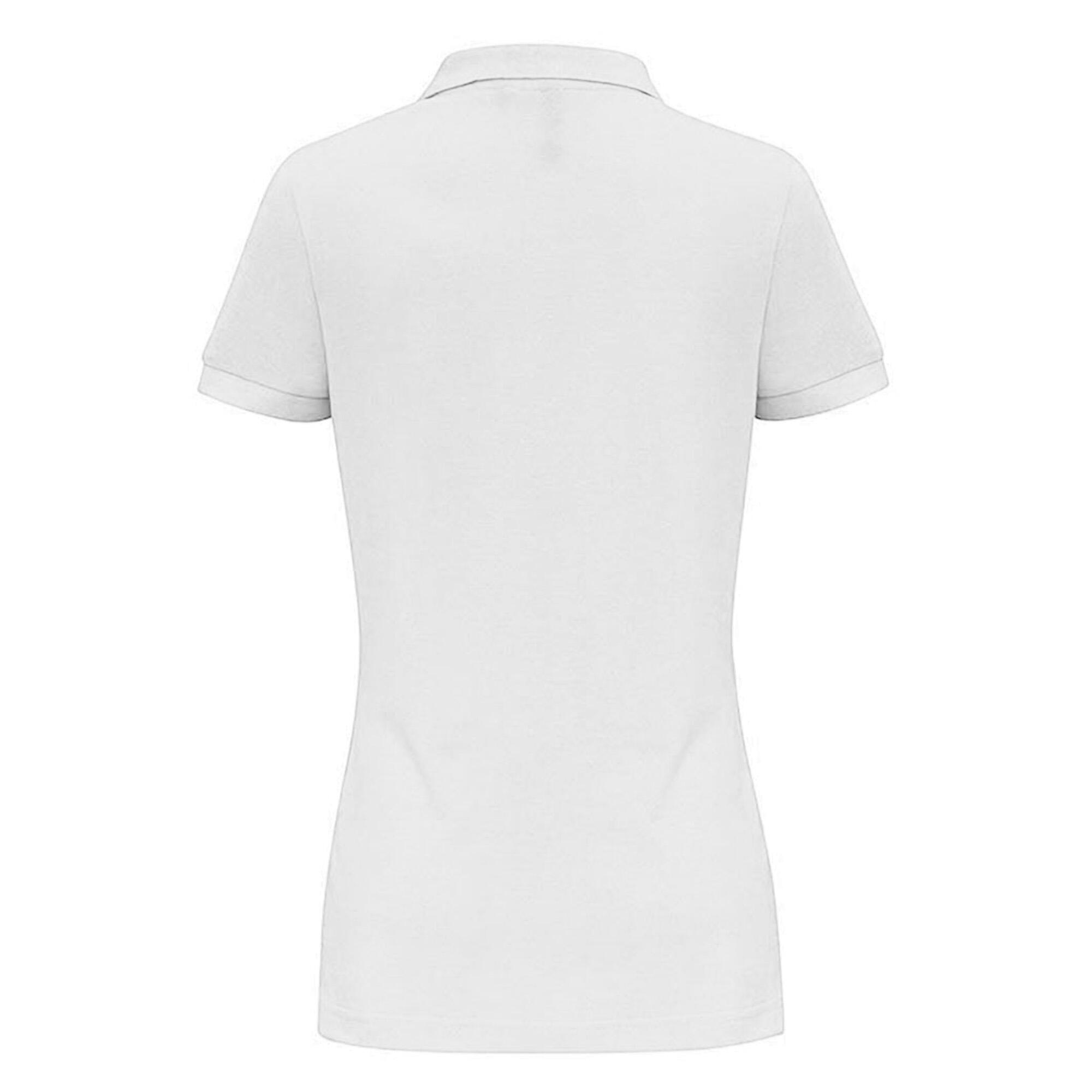 PoloShirt, Kurzarm Damen Weiß 2/2