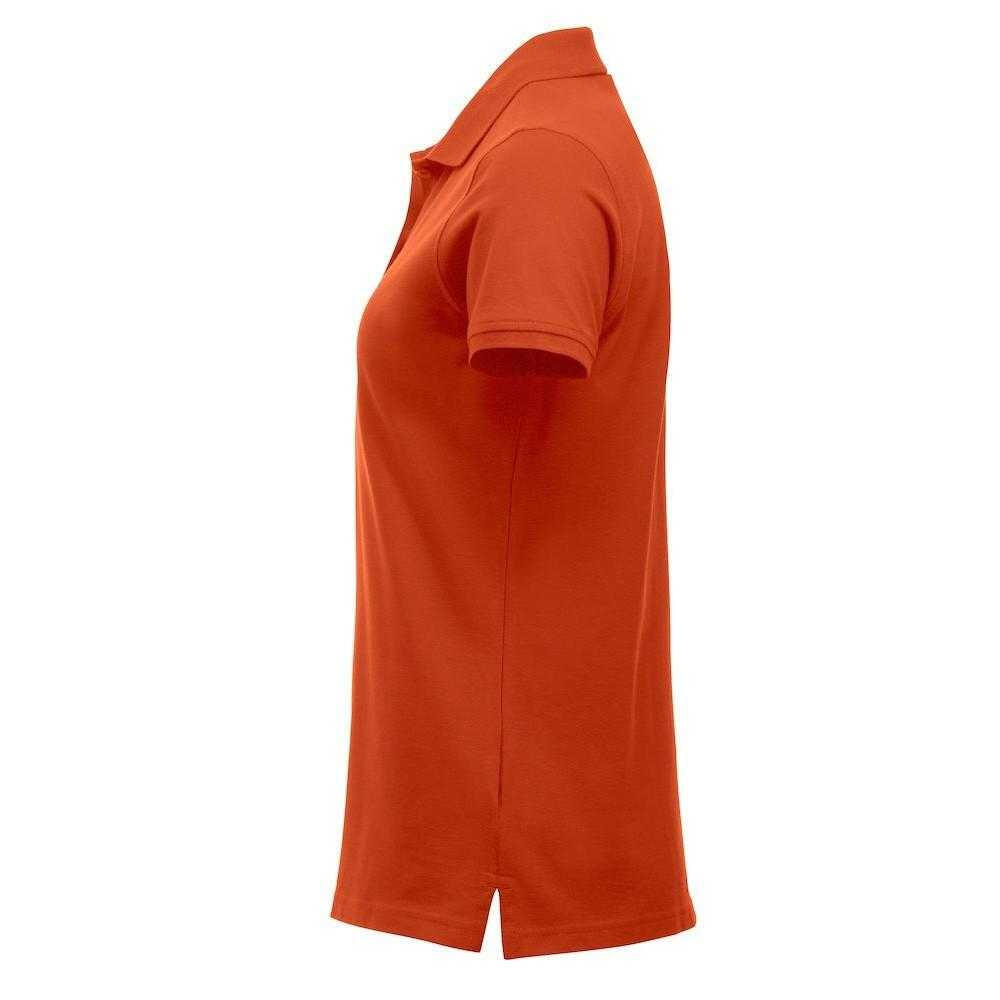 "Marion" Poloshirt für Damen Blutorange 3/4