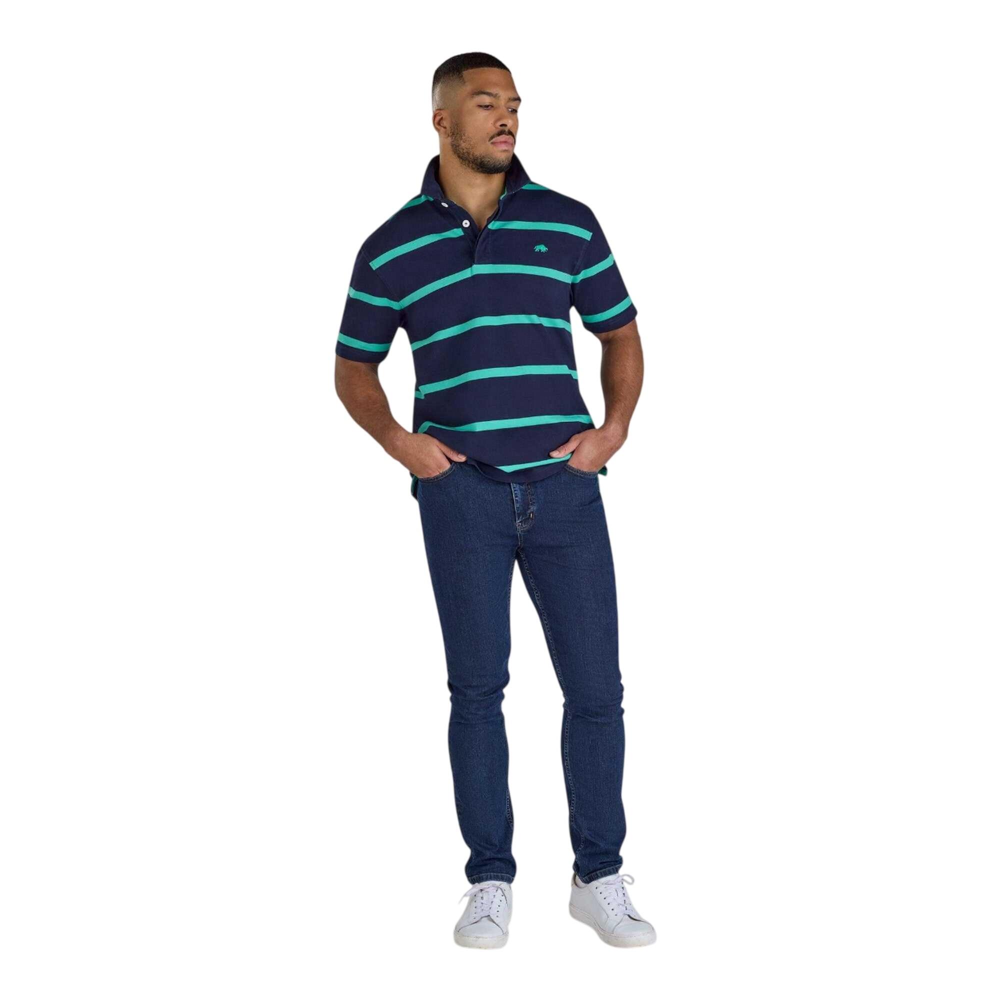 Poloshirt für , Rugby Herren Marine 4/4