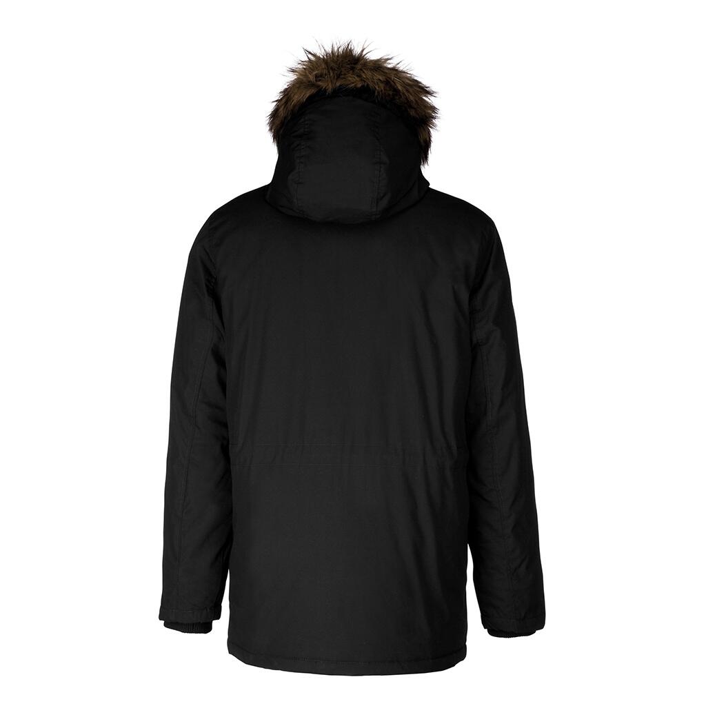 Adults Unisex Winter Parka Jacket (Black) 2/2