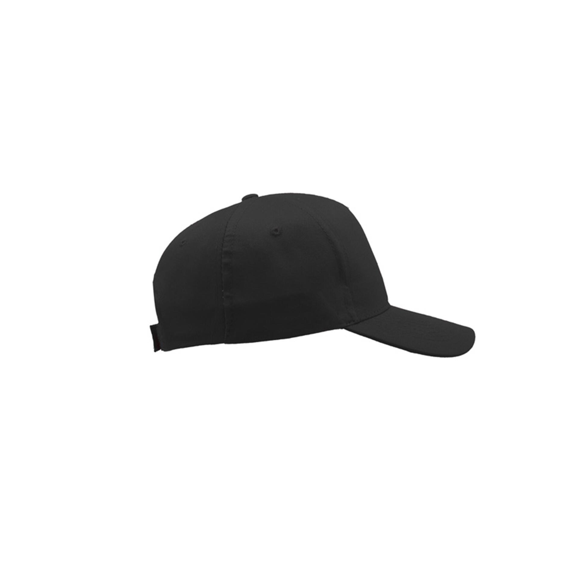 Start 5 Panel Cap (Pack of 2) (Black) 3/4