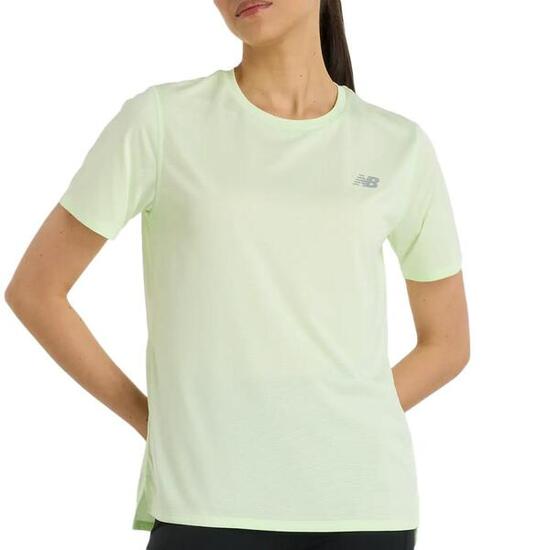 Camiseta Verde New Balance Sport Essentials para Mujer