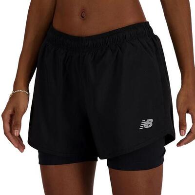 Short Sportivi Donna New Balance Neri