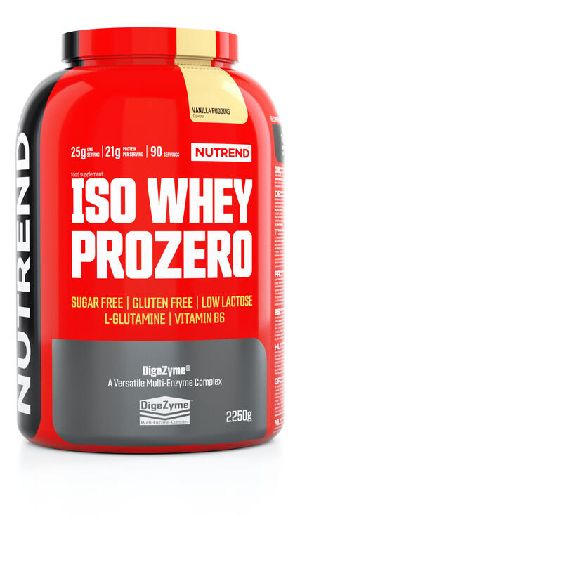 Nutrend ISO WHEY PROZERO, 2250 g, pudinková vanilka